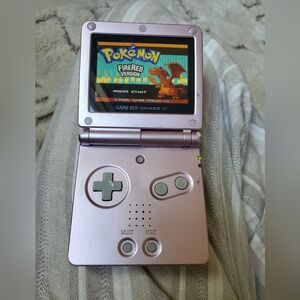 GameBoy Advance SP With Pokemon FireRed Game